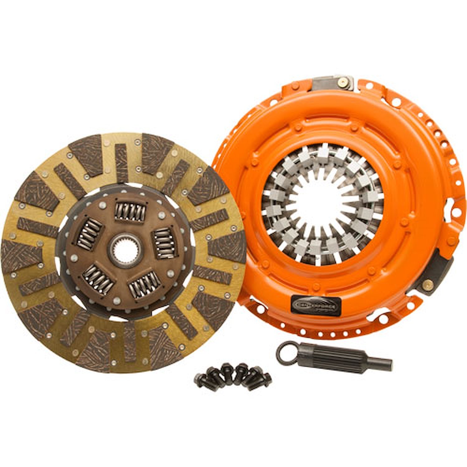 Dual Friction Clutch Includes Pressure Plate, Disc, & Bolts