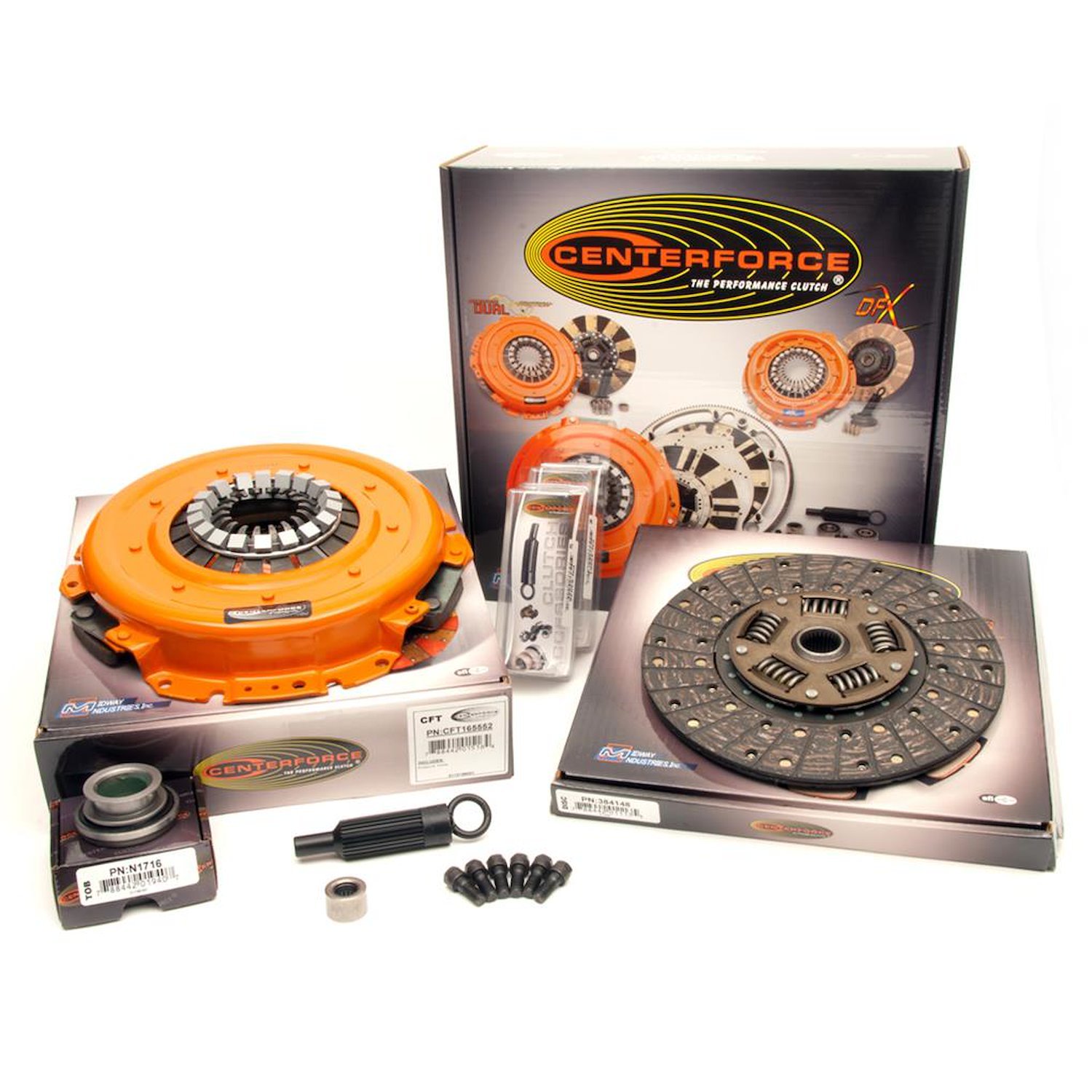 KCFT485216 Centerforce II Clutch Kit Includes Pressure Plate, Disc, Alignment Tool, Throw Out Bearing, Pilot Bearing, Pressure P