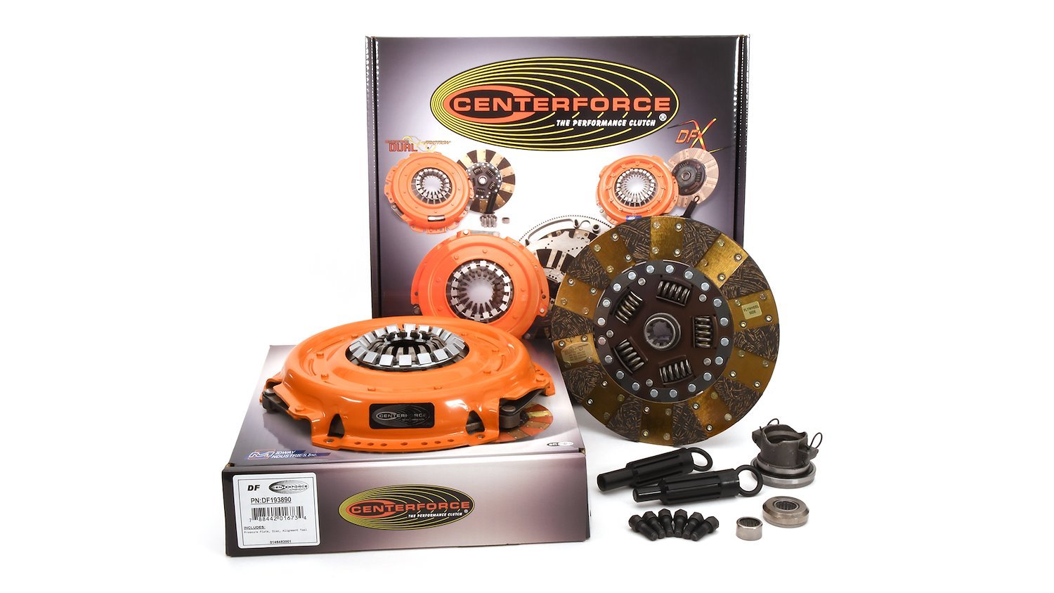 KDF939064 Dual Friction Clutch Kit for 1994-2006 Jeep Wrangler, Cherokee w/4.0L Inline 6-Cylinder Engine