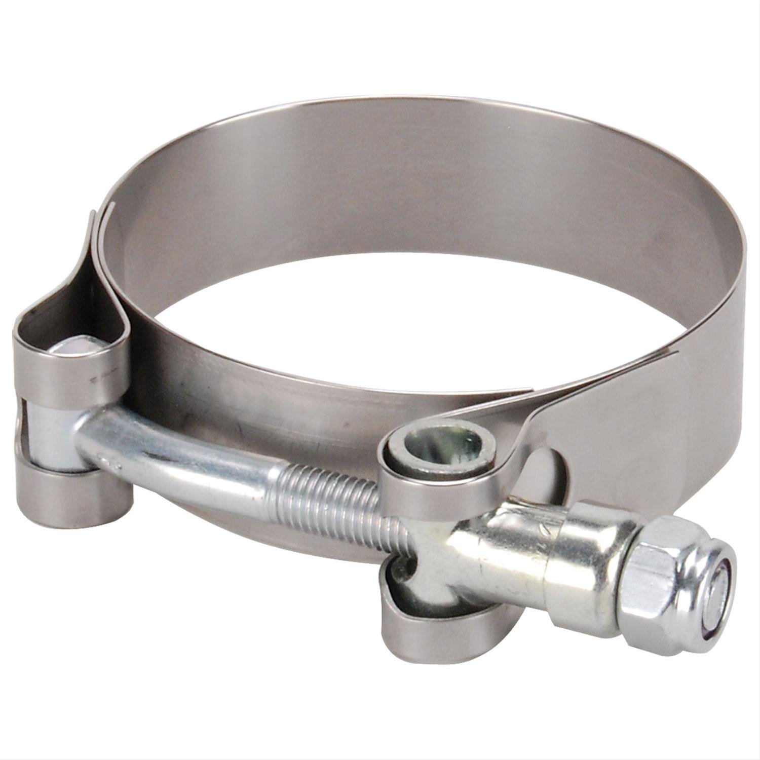 Stainless Steel Wideband T-Bar Clamp Diameter: 2.25" to 2.56"