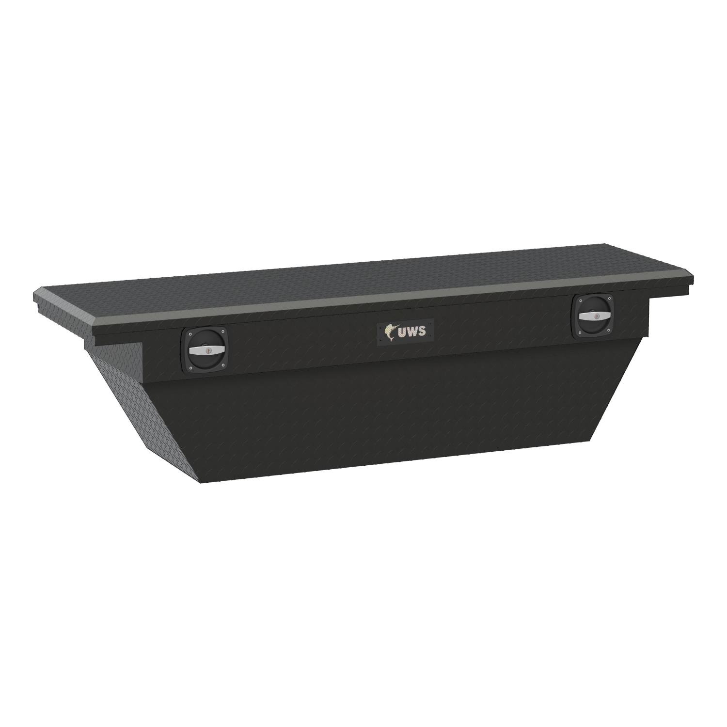 69 in. Secure Lock Crossover Low-Profile Truck Tool Box [Matte Black]