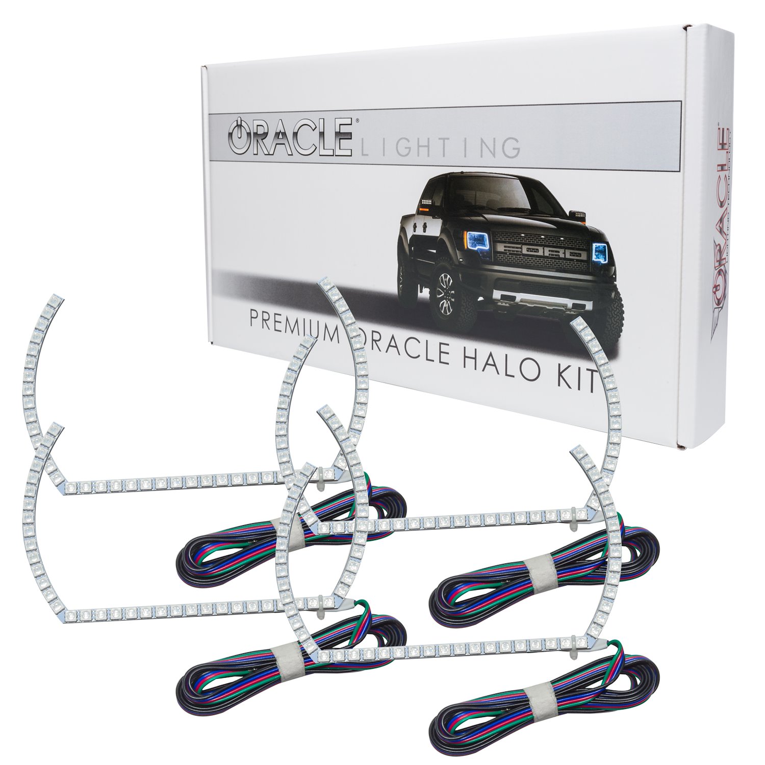 Chevrolet Silverado 2014 2015 LED ColorSHIFT Halo Kit Projector Style No Controller
