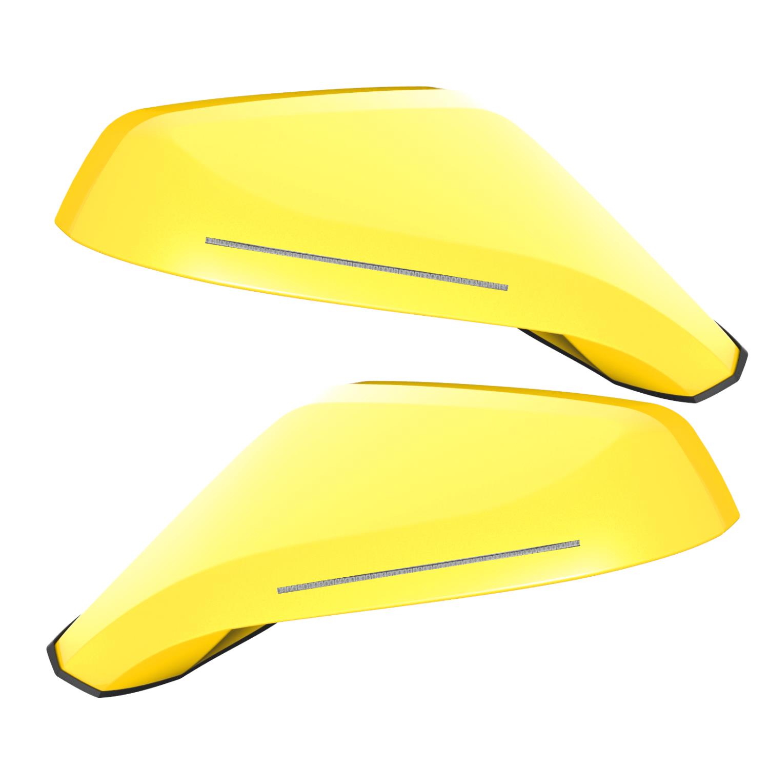 Chevy Camaro Concept Side Mirrors Lemon Peel Yellow G7D Dual Intensity