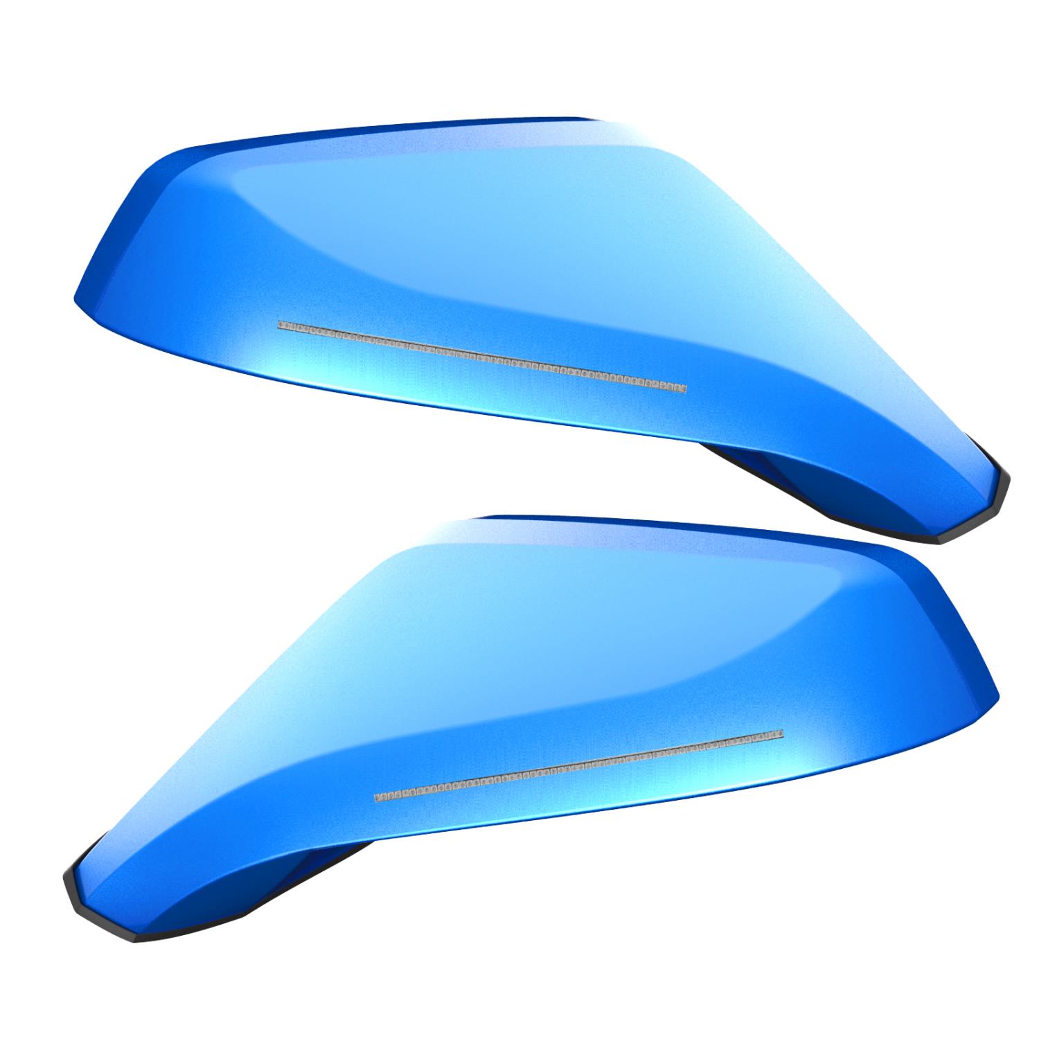 Chevy Camaro Concept Side Mirrors Kinetic Blue WA720S Dual Intensity