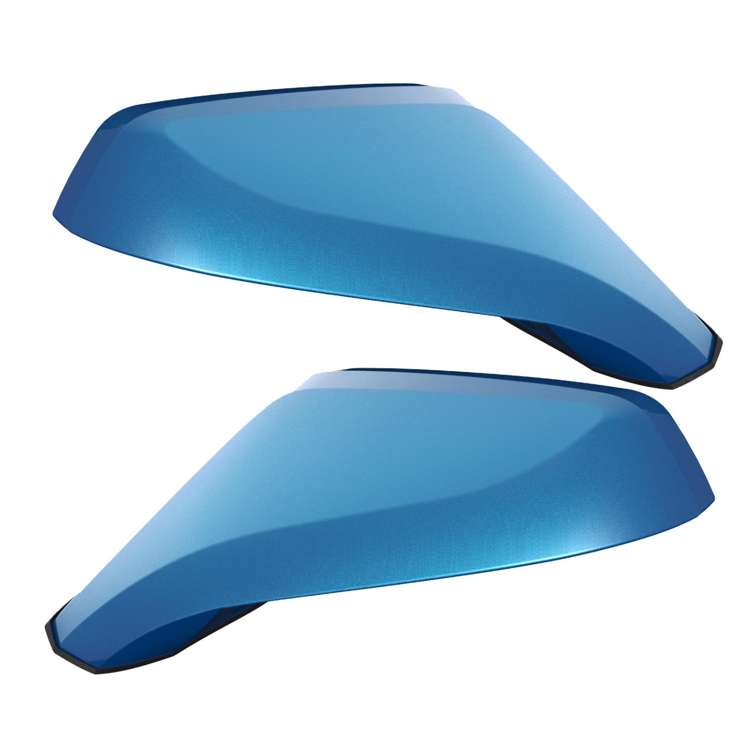Chevy Camaro Concept Side Mirrors Aqua Blue Metallic GBD Ghosted Dual Intensity