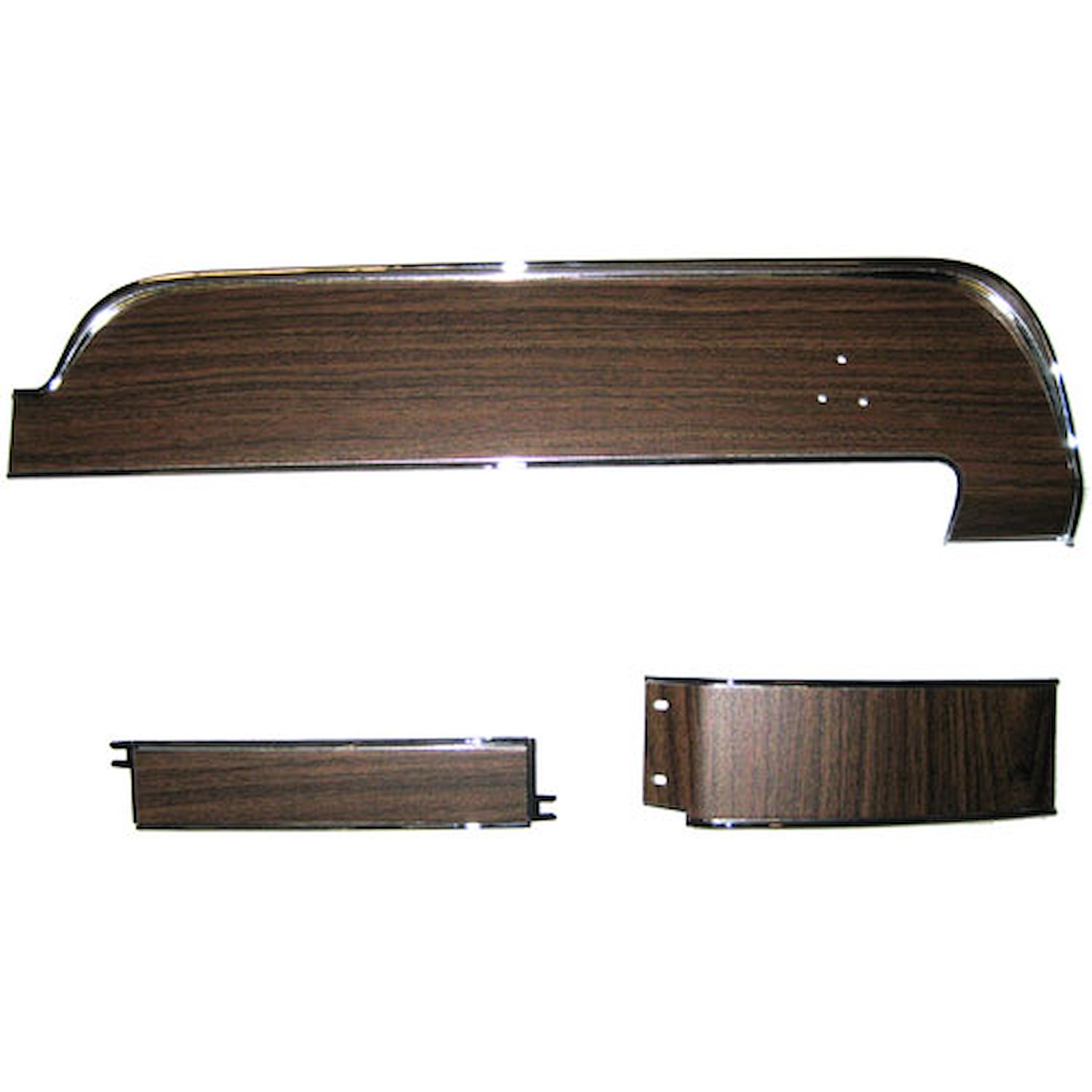 DP20-675S Dash Panel Trim Set 1968 Ford Mustang With Metal Backed Woodgrain Inserts