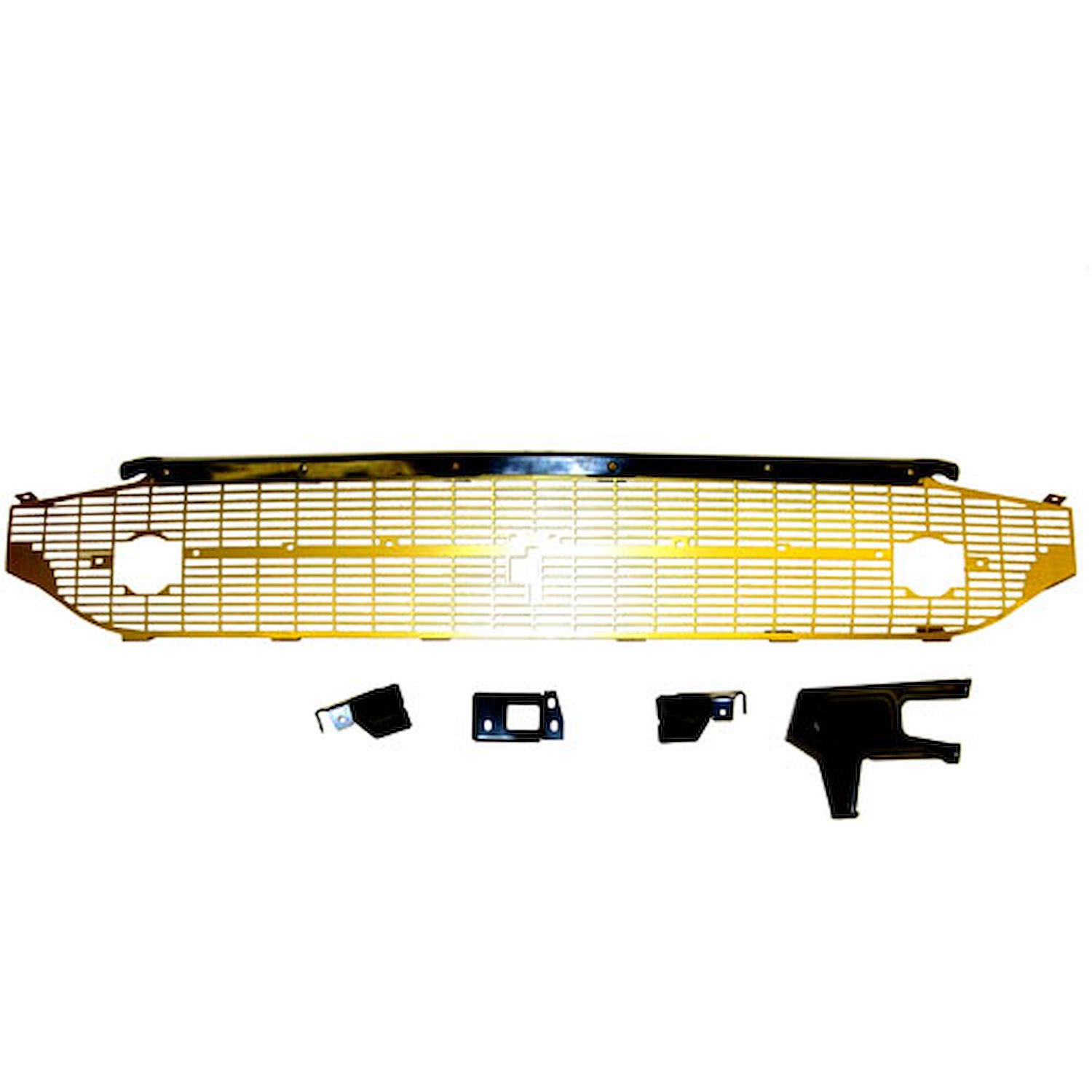 GR13-57S Grille 1957 Chevy Gold Complete With Black Brace