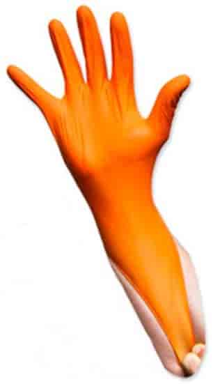 Orange Nitrile Gloves 50