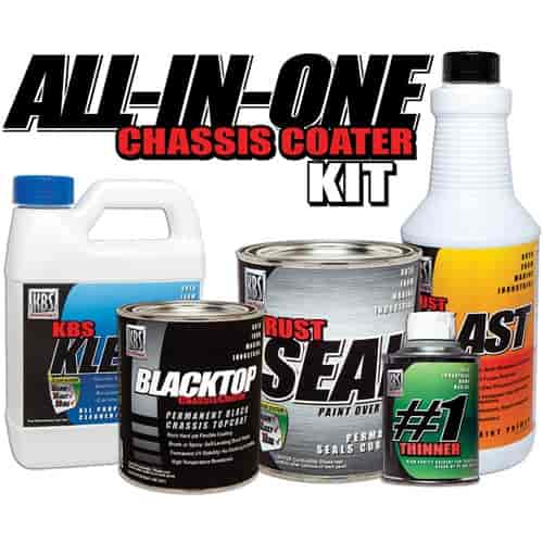 All-In-One Chassis Coater Kit Topcoat: Silver