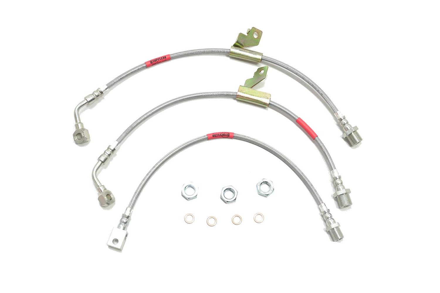 Chevy / GMC S series S10 StopFlex Brake Hose Kit 4WD Early 91 Front Disc/Rear Drum 3 Pc. -1982 1983