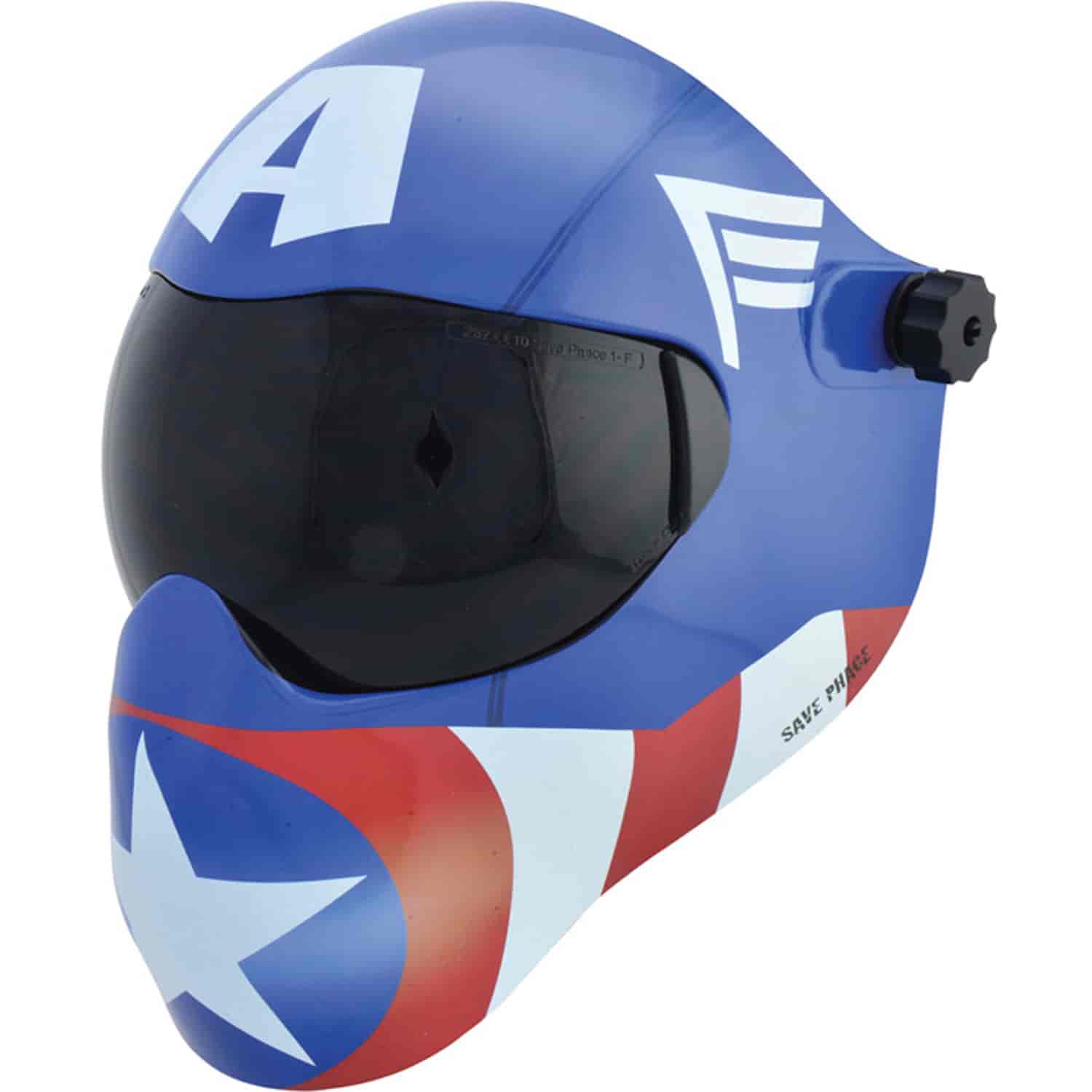 EFP B Series Welding Helmet with Custom Captain America Graphics