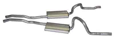 Dual Exhaust System Kit 1971-1973 Ford Mustang