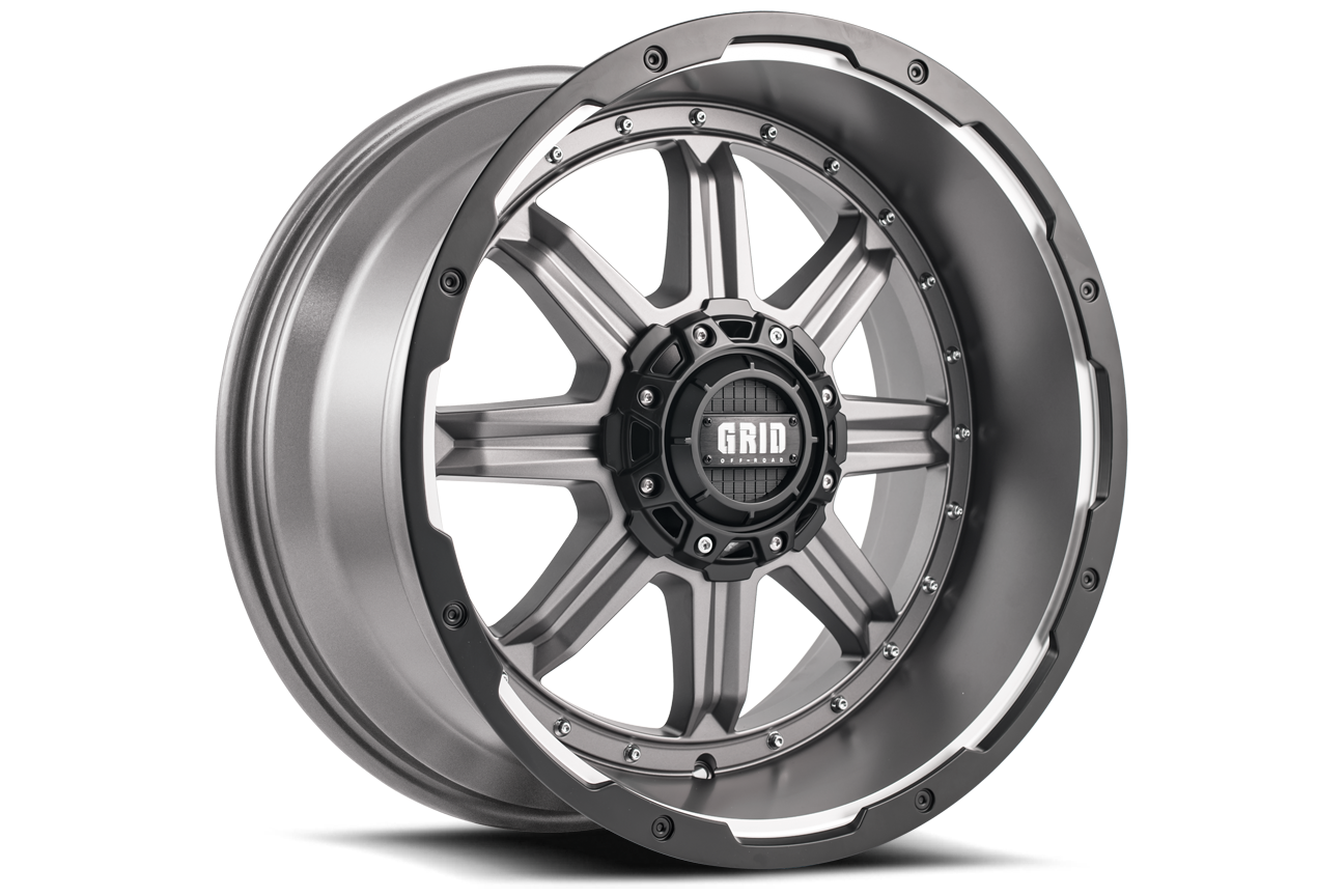 GD10-Series Wheel, Size: 17 x 9 in., Bolt Pattern: 6 x 135/139.70 mm, Offset: -12 mm [Matte Anthracite w/Black Lip]