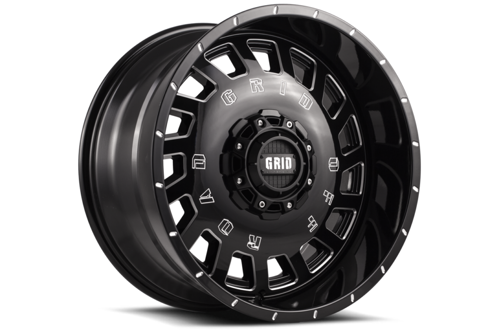 GD03-Series Wheel, Size: 20 x 9 in., Bolt Pattern: 6 x 139.70 mm, Offset: 30 mm [Gloss Black/Milled]