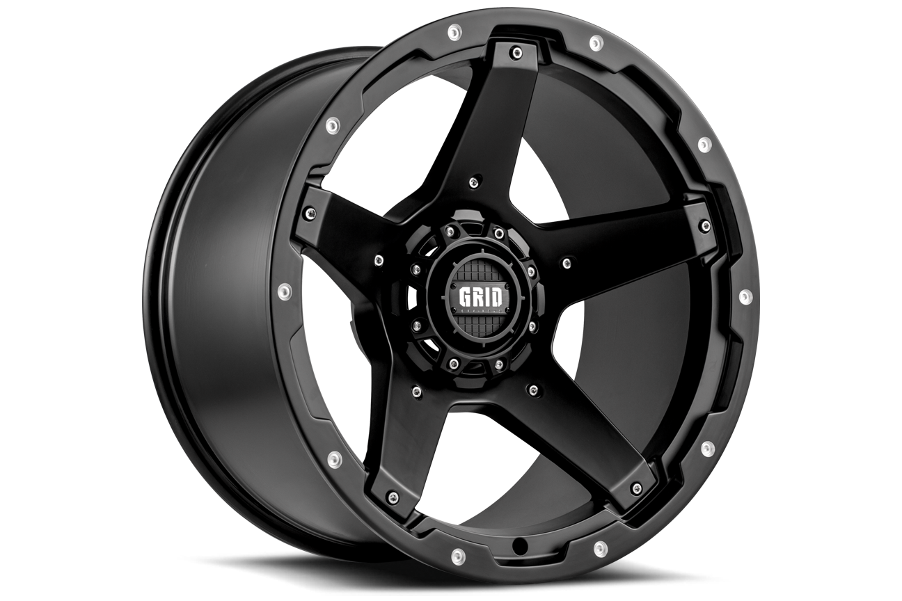 GD04-Series Wheel, Size: 20 x 9 in., Bolt Pattern: 6 x 135/139.70 mm, Offset: 0 mm [Matte Black]