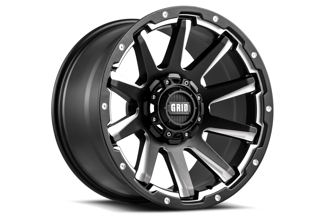 GD05-Series Wheel, Size: 20 x 9 in., Bolt Pattern: 6 x 114.30 mm, Offset: 30 mm [Matte Black/Milled]