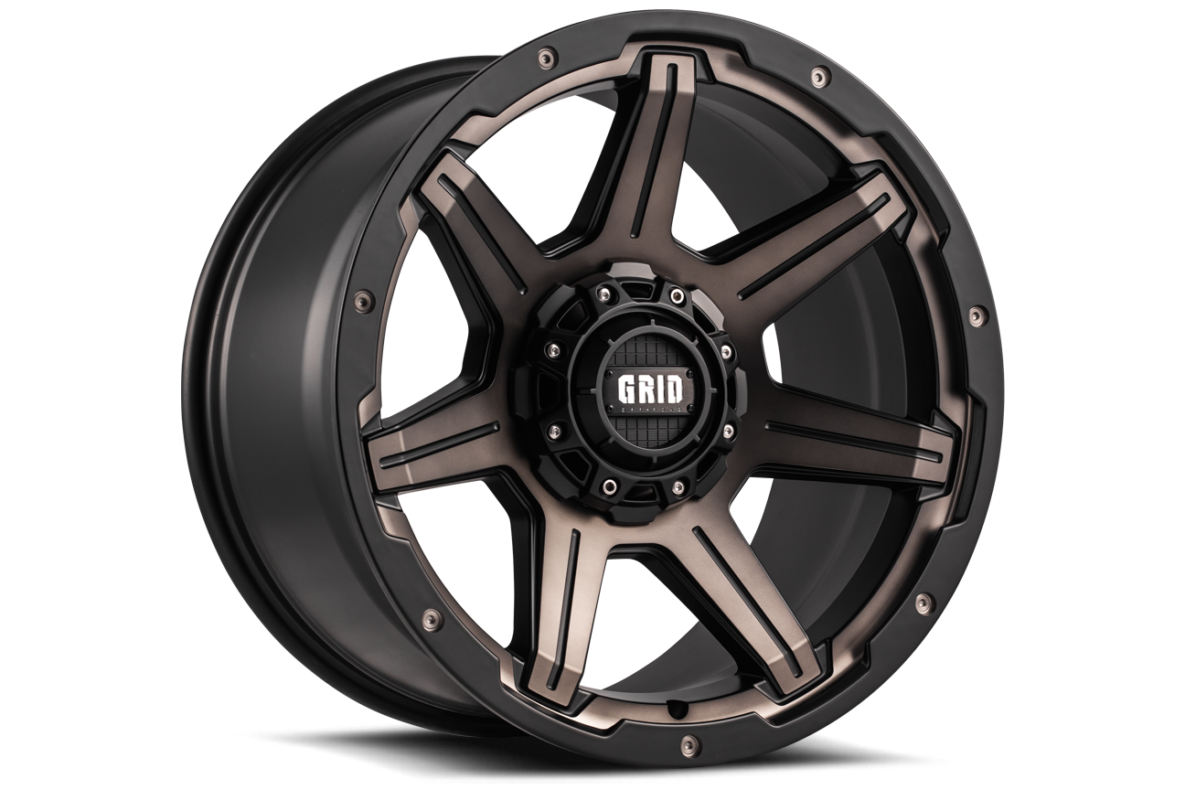 GD06-Series Wheel, Size: 20 x 9 in., Bolt Pattern: 5 x 127/139.70 mm, Offset: 0 mm [Matte BMF/Dark Tint]