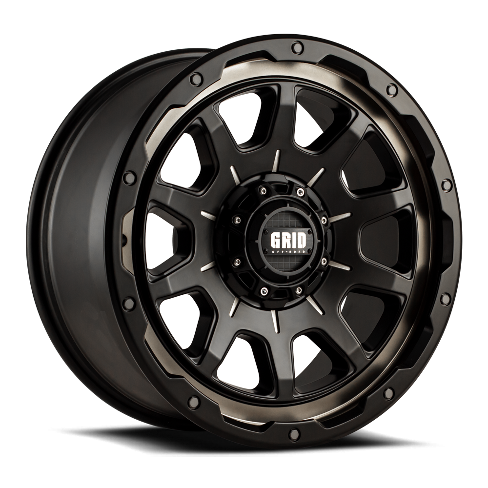 GD15-Series Wheel, Size: 17 x 9 in., Bolt Pattern: 5 x 127/139.70 mm, Offset: -12 mm [Double Dark Tint w/Matte Black Lip]
