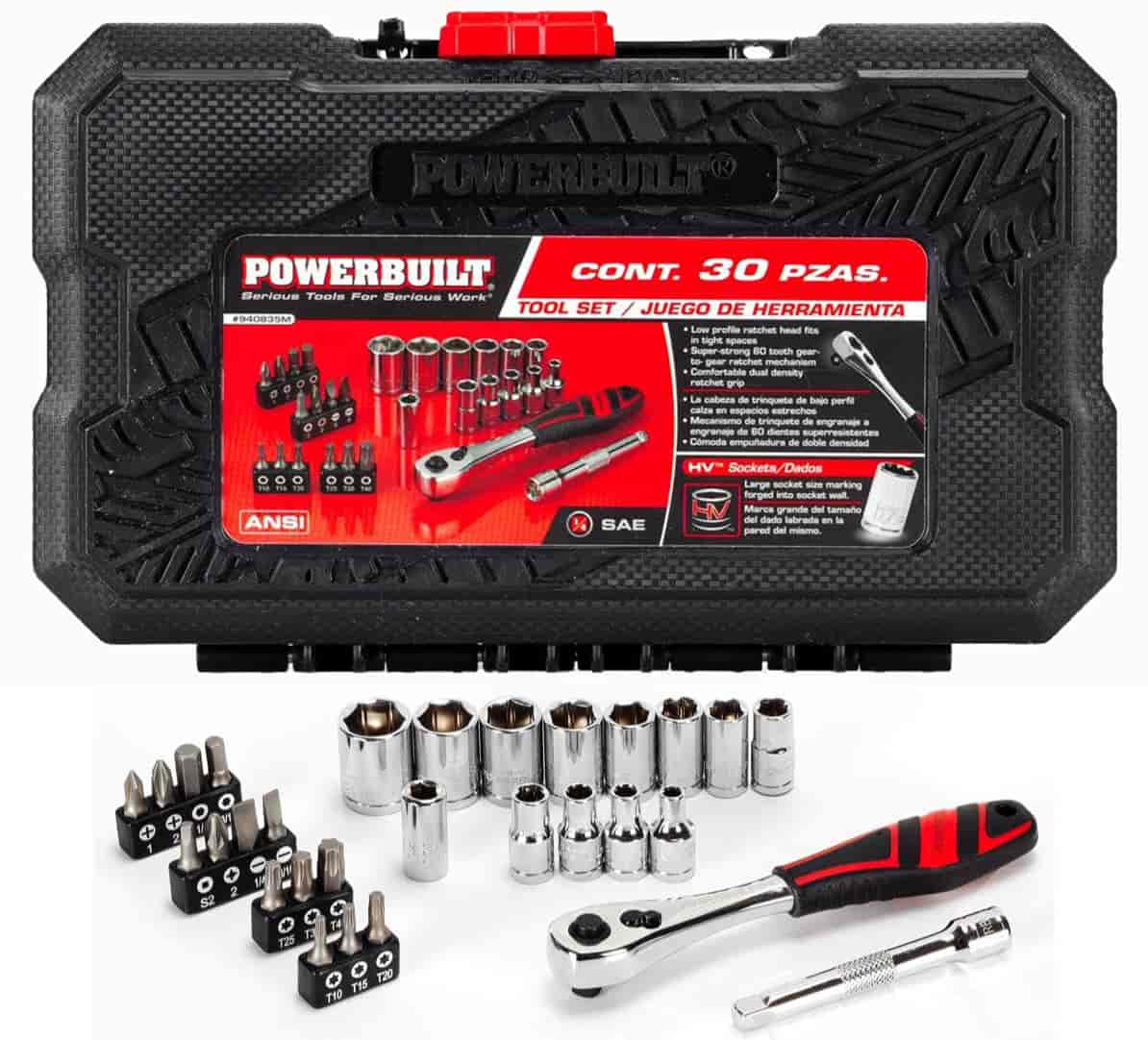 30-Piece 1/4 in. Drive SAE Socket Set
