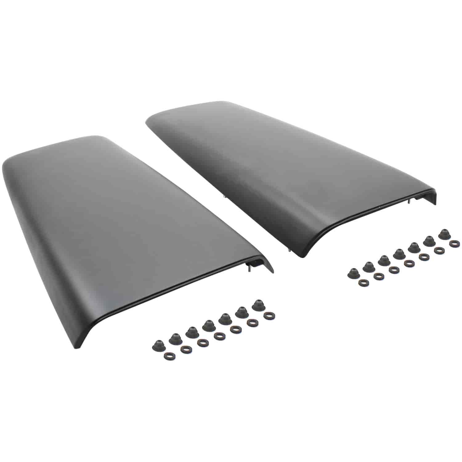 69-72 A / B-Body Twin Hood Scoops with Fasteners No Bezels