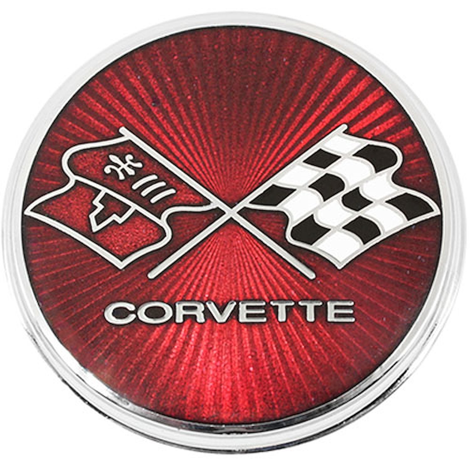 Rear Fuel Door Emblem 1975-76 Chevy Corvette