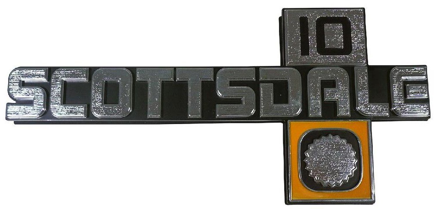 "Scottsdale 10" Fender Emblems 1981-1988 Chevy Scottsdale 10 Truck