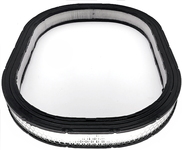 Oval Air Filter for Mopar 6-Pack, Hemi - Black