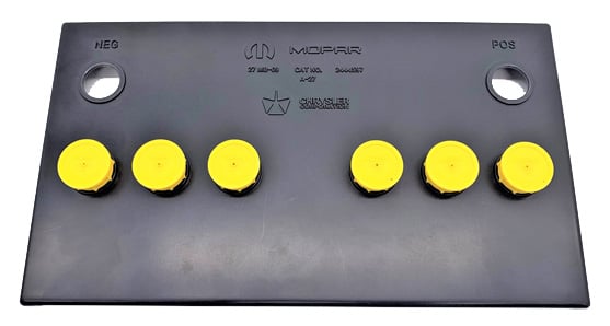 OEM-Style Group 27 Battery Topper for Select 1966-1974 Mopar A-Body [Yellow]