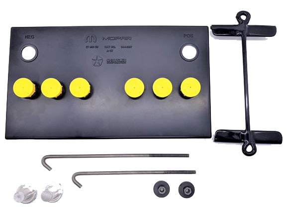 OEM-Style Group 27 Battery Topper Kit for Select 1970-1974 Mopar A-Body [Yellow]