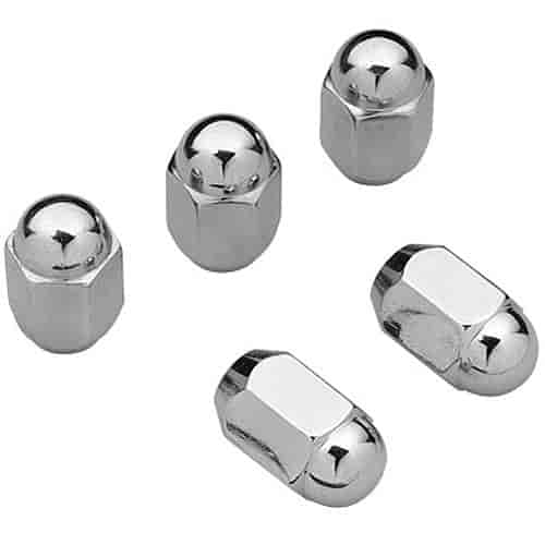 Conical Seat 1-Piece Chrome Lug Nuts 12mm x 1.5 Metric Threads