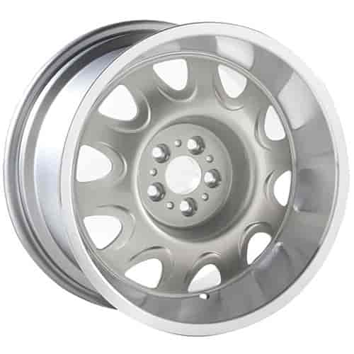 MRW178SLV Mopar Rallye Wheel [Size: 17" x 8"] Finish: Silver Powder Coated w/Machined Lip