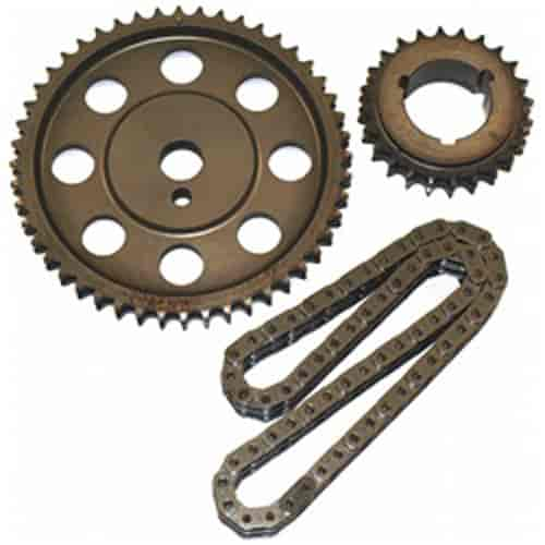 Original Billet True Roller Timing Set 0.005 in. Reduced Center Distance Incl. Cam Sprocket 3 Keyway Crank Sprocket Roller Chain