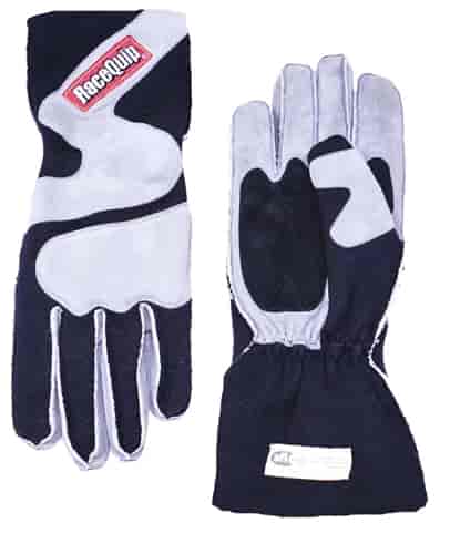 SFI-5 356 Series Outseam Standard Cuff Driving Gloves Gray/Black Large