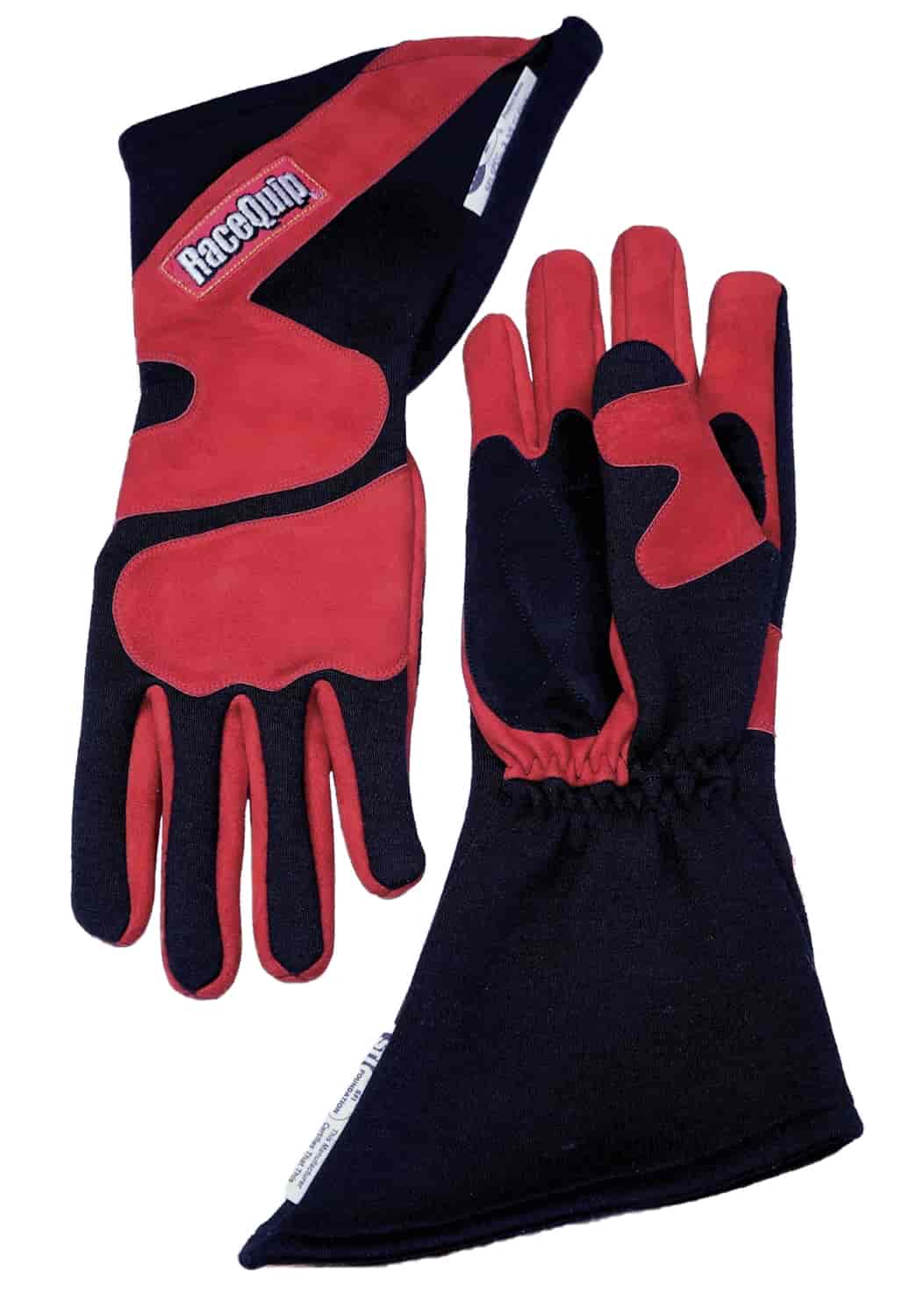 SFI-5 358 Series Long Angle Cut Driving Gloves Red/Black Small