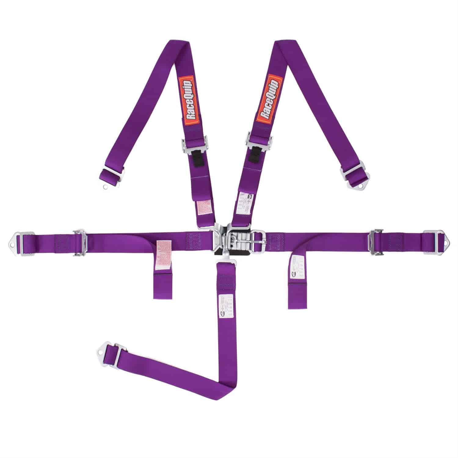 Jr Dragster/Quarter Midget Latch & Link 5-point Harness - Purple