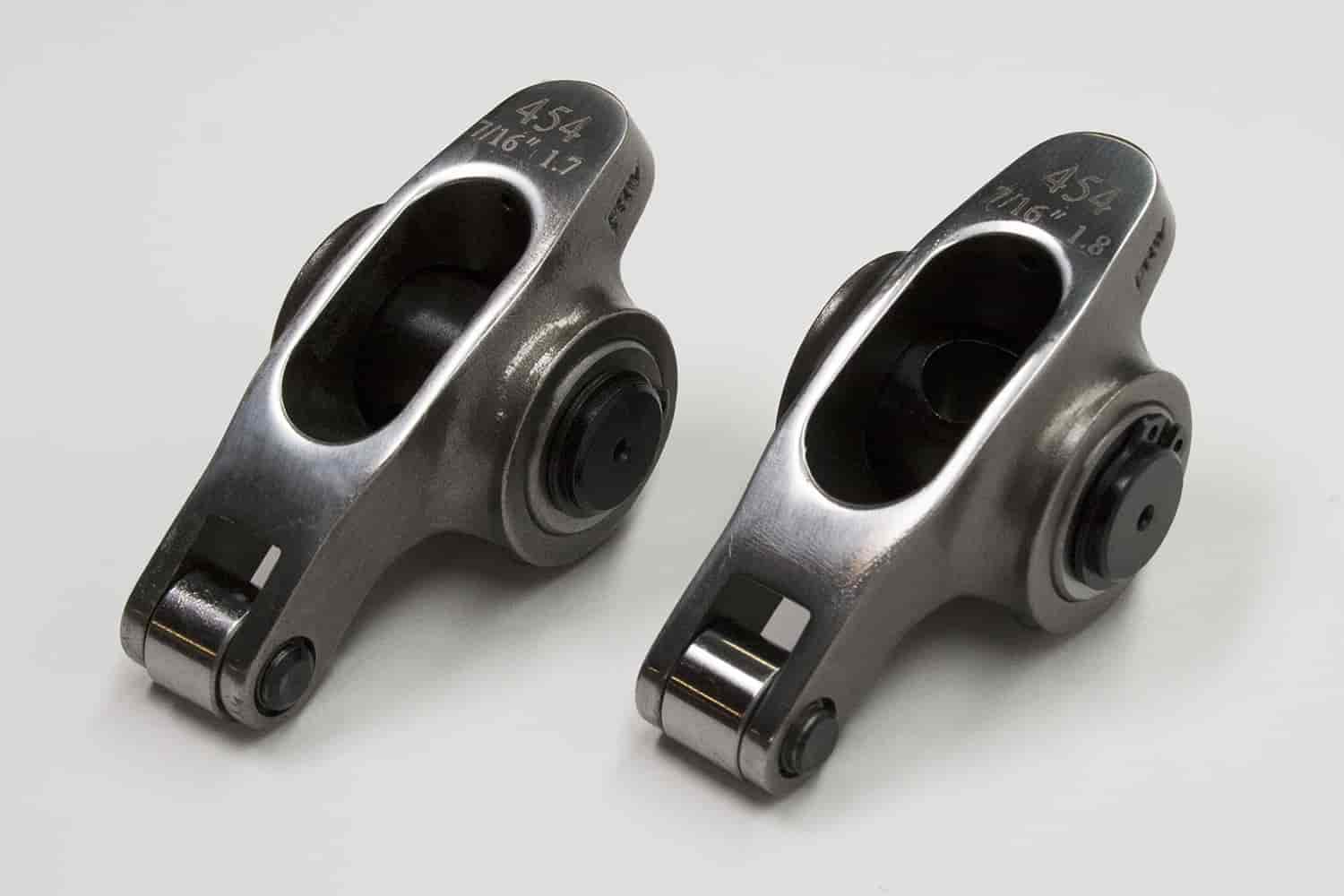 Pro Series Stud Mount Stainless Steel Rocker Arms 1958-2000 Chevy 396-454, 348-409W