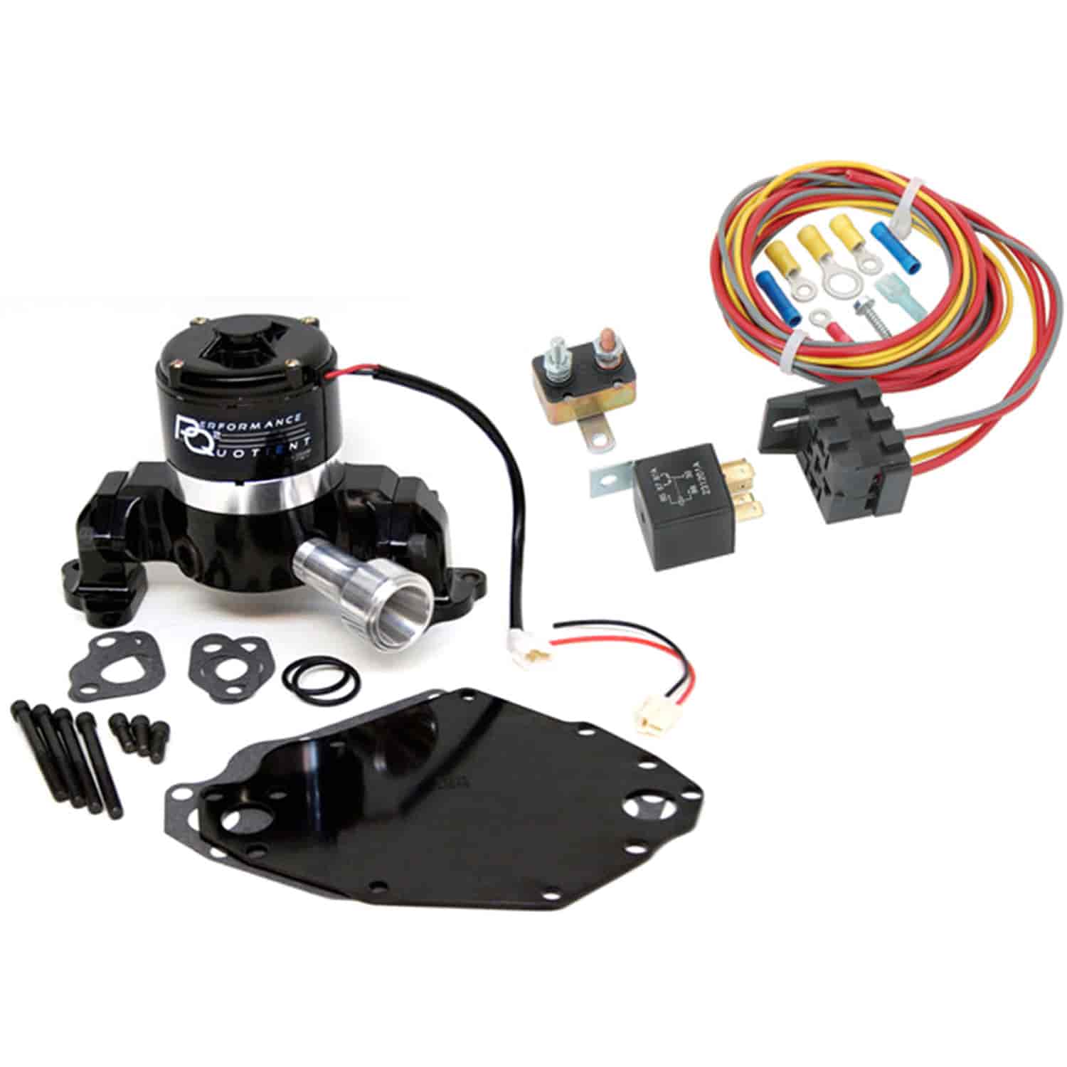 Electric Water Pump & Relay Kit Ford 351C Right Inlet