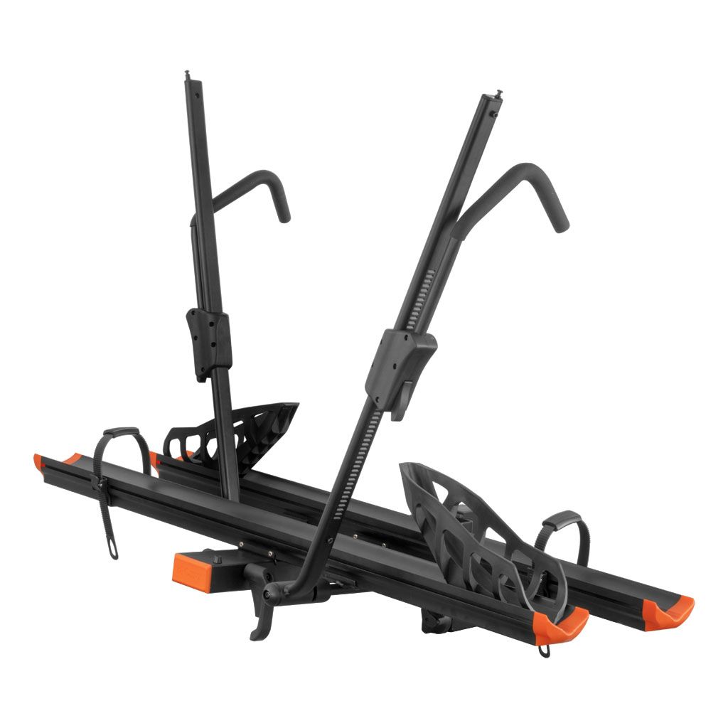 Tray-Style Hitch-Mounted 2-Bike Rack [Black]