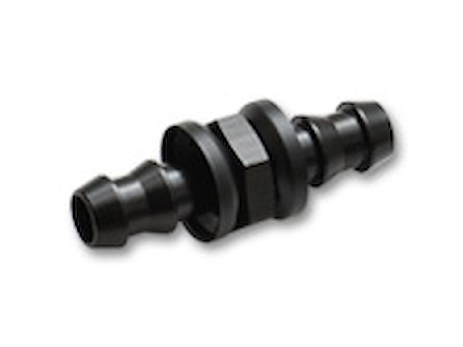 Straight Barb to Barb Fitting [-10 AN Barb to -10 AN Barb, Black]
