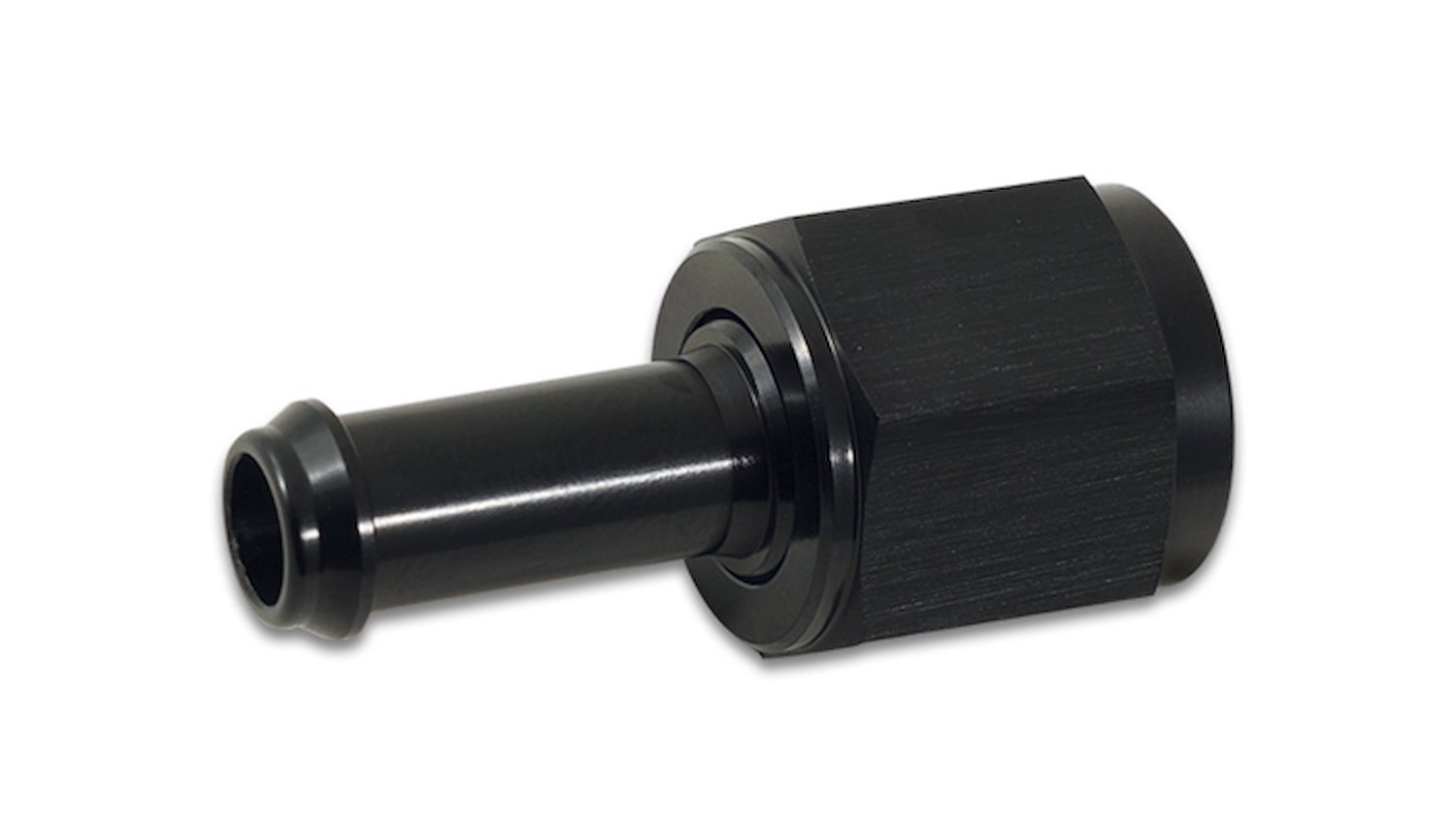 Straight Female AN to Barb Adapter Fitting [-20 AN Female to 1 1/2 in. Barb, Black]
