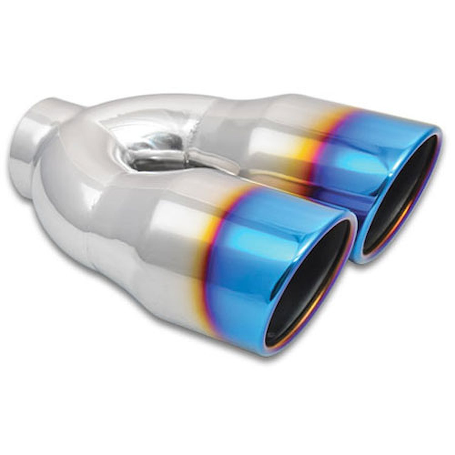 Dual Round Stainless Steel Exhaust Tip