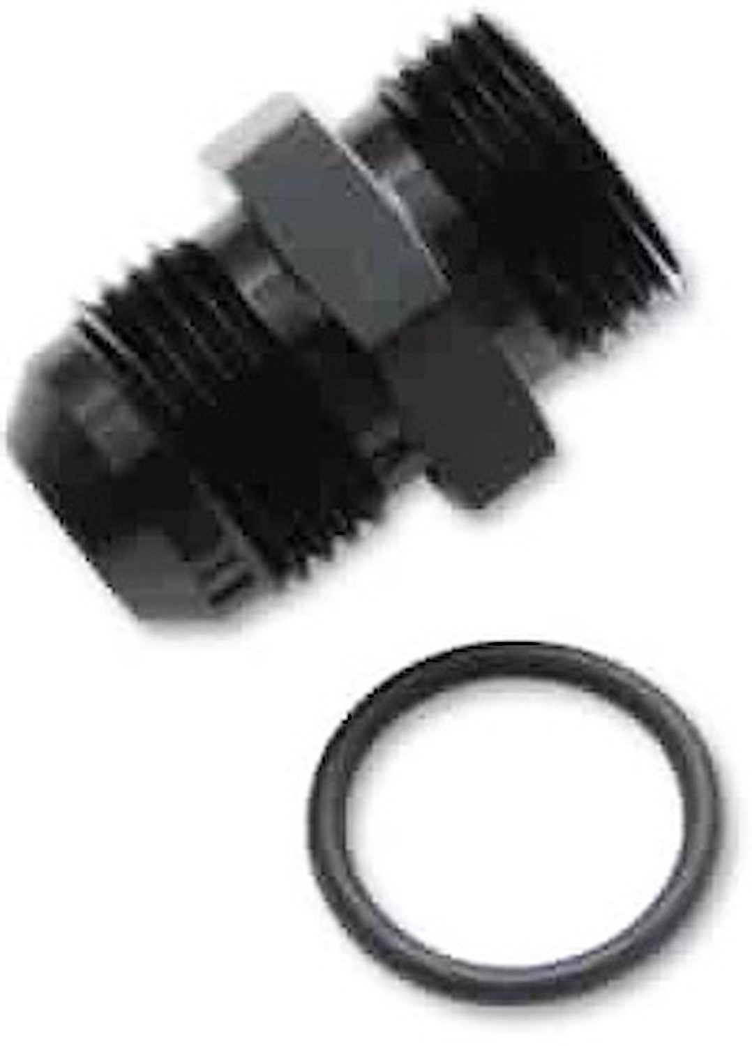 -4 AN Male Flare to -10 Male ORB Straight Adapter Fitting [Black]