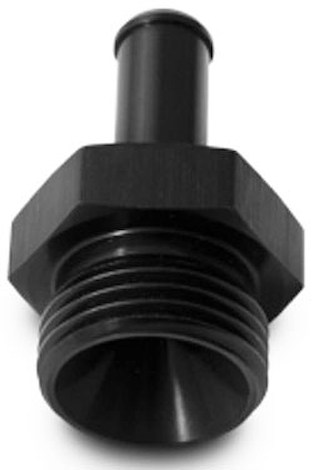 Straight Male AN to Hose Barb Adapter Fitting [-20 AN Male ORB to 1-1/2 in. Hose Barb, Black]