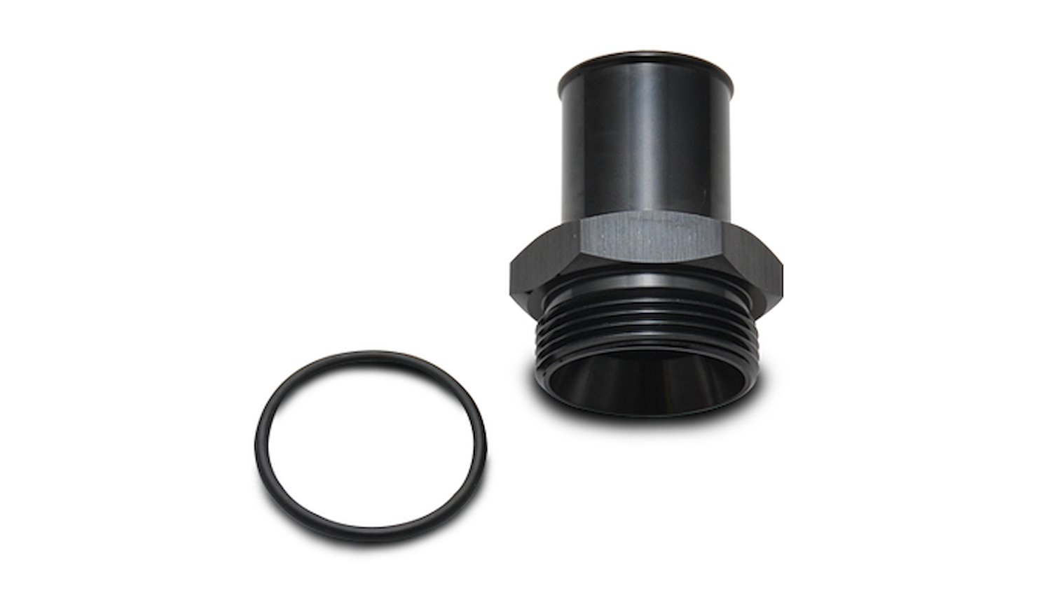 ORB to Barb Straight Adapter Fitting, -10 AN Male ORB to 3/8 in. Barb [Black]