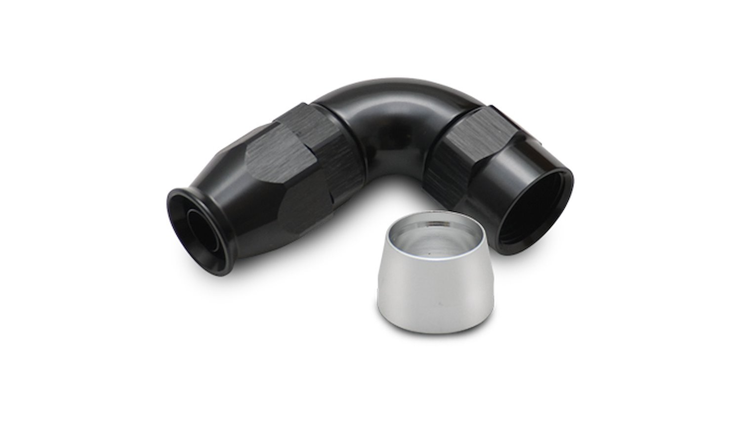 28912 -12 AN High Flow PTFE-Lined Hose End Fitting [90 Degree]