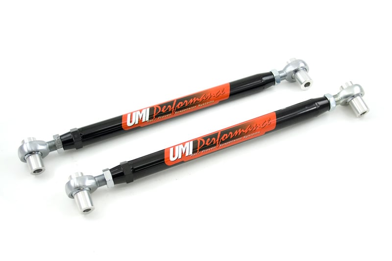 Double adjustable CrMo arms are 22 on center and 2.4 bushing width. Sway bar holes are ommitted for