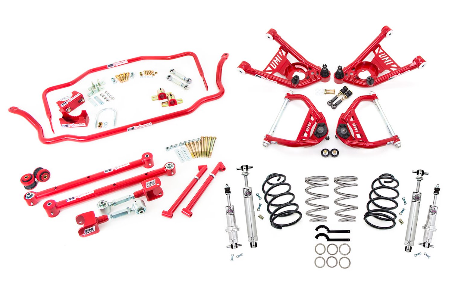 Handling Kit 1 Lowering 450lb Stage 4- Red 65-66 GM A-Body