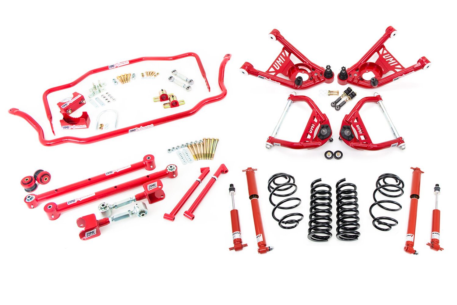 Handling Kit 1 Lowering Stage 3.5- Red 68-72 GM A-Body