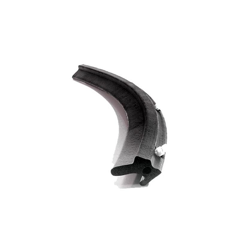 Convertible Top Windshield Header Seal. Clips installed every 3-5/8 In. Made of soft black skin-cove
