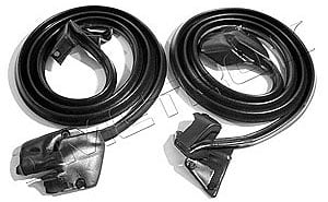 Door Seals with Clips and Molded Ends 1969-71 Pontiac GTO